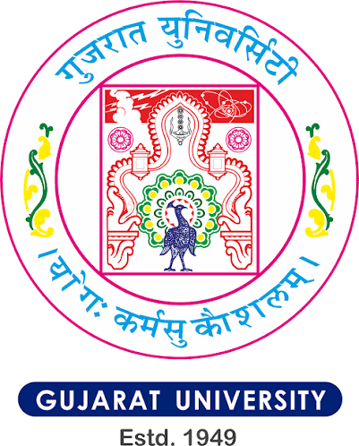 gujarat university logo image